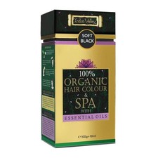 INDUS VALLEY 100% Organic Hair Color Soft Bla...