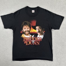 VTG 90s Anvil Brooks & Dunn Waiting on Sundown Tour Shirt Men XL Black USA Made