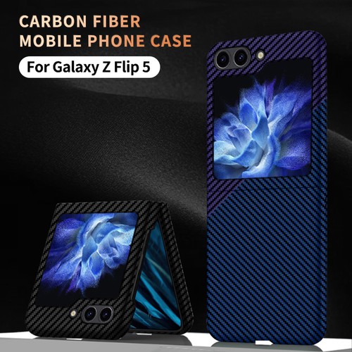 Für Samsung Galaxy Z Flip7 6 robuste stoßfeste Kohlefaser-Handyhülle mit Struktur - Bild 6 von 21