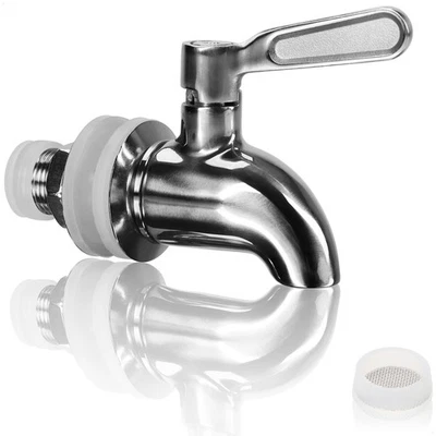 Wilhelm Sell Zapfhahn aus Edelstahl 304 (16 mm Gewinde) mit Zubehörset -