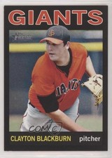 2013 Topps Heritage Minor League Edition Black 75/96 Clayton Blackburn #30 9pa