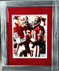 🔥 Joe Montana & Jerry Rice Signed & framed 8x10 w/ COA