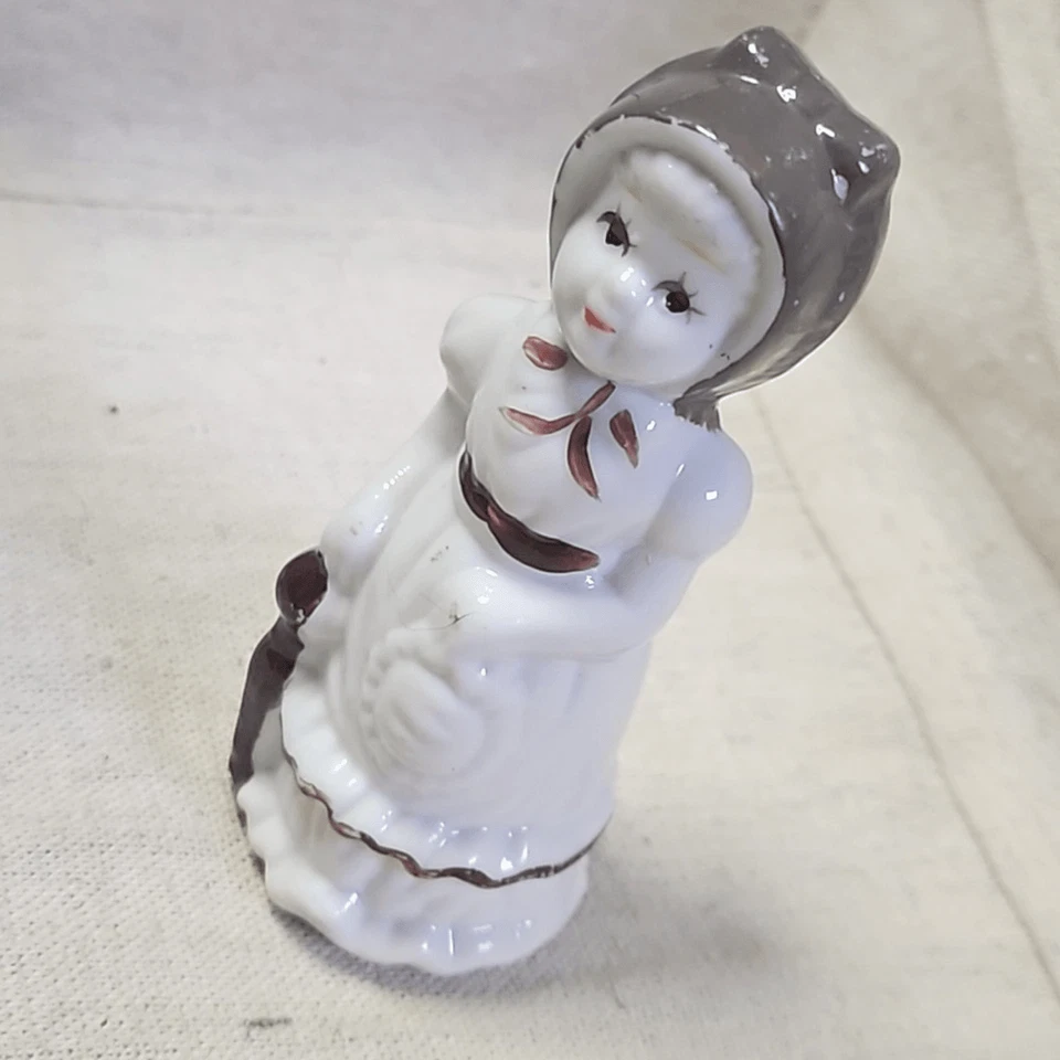 Vintage Antique Victorian Women Bisque Porcelain Doll Lot 3 WWII - Image 4 of 4