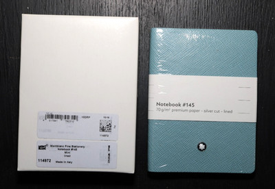 (Neu) Montblanc Fine Stationary Pocket Size Notebook #145 neuwertig, liniert, 114972