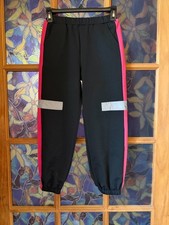 Dance Costume Reflective Stripe Child 7-8Y Pants Black Pink Hip Hop