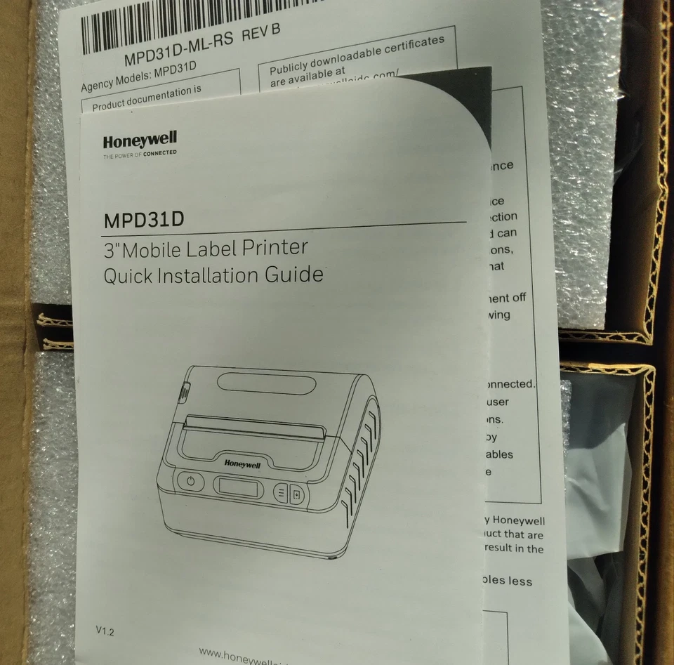 Honeywell MPD31D112 Direct Thermal Mobile Printer - Image 2 of 3