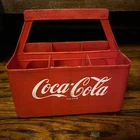 Vintage 70s Coca-Cola King Size Plastic 6 Pack Coke Bottles Carrier 7"x7.75"x5"