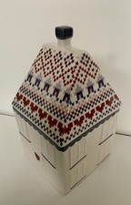 Sainsburys Cookie Jar Scandi Roof House Ceramic Great Condition