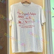 T-shirt Disneyland Tomorrowland The Original Autopia 1955 grigia nuova 2026 TUTTE LE TAGLIE