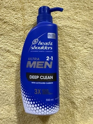 Head & Shoulders Ultra Men 2-in-1 Deep Clean Shampoo Activated Carbon 550ml