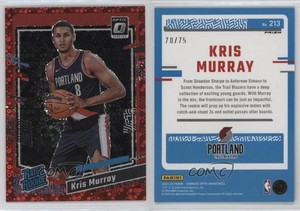 2023 Panini Donruss Optic Rated Fast Break Red Prizm /75 Kris Murray Rookie RC