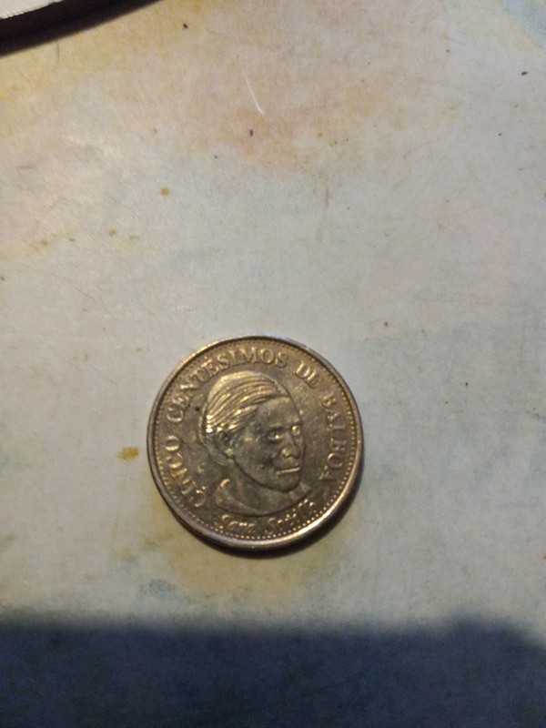 2017 PANAMA 5 CENTESIMOS COIN (Sara Sotillo) (PREOWN) Circulated 
