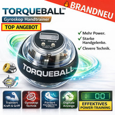 TorqueBall™ Gyroscope Hand Trainer Wrist Trainer Grip Strength Torque Ball LCD