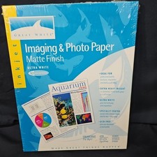 Great White Matte Coated Imaging Photo Paper 8 1/2" x 11" 37 Lb 50 Sheets