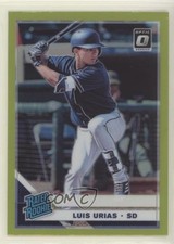 2019 Panini Donruss Optic Rated Rookies Lime Green Prizm Luis Urias #45 0a3