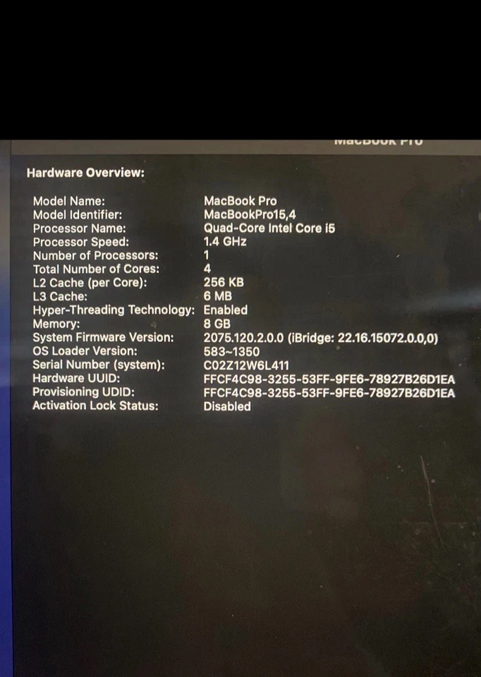 MacBook Pro 13,3 pulgadas (dispuesto a negociar) Foto 2 de 4