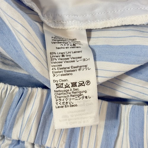 J.CREW FACTORY NWOT Women's Linen-Viscose Blend Striped Mini Short XS BZ997 - Picture 5 of 5