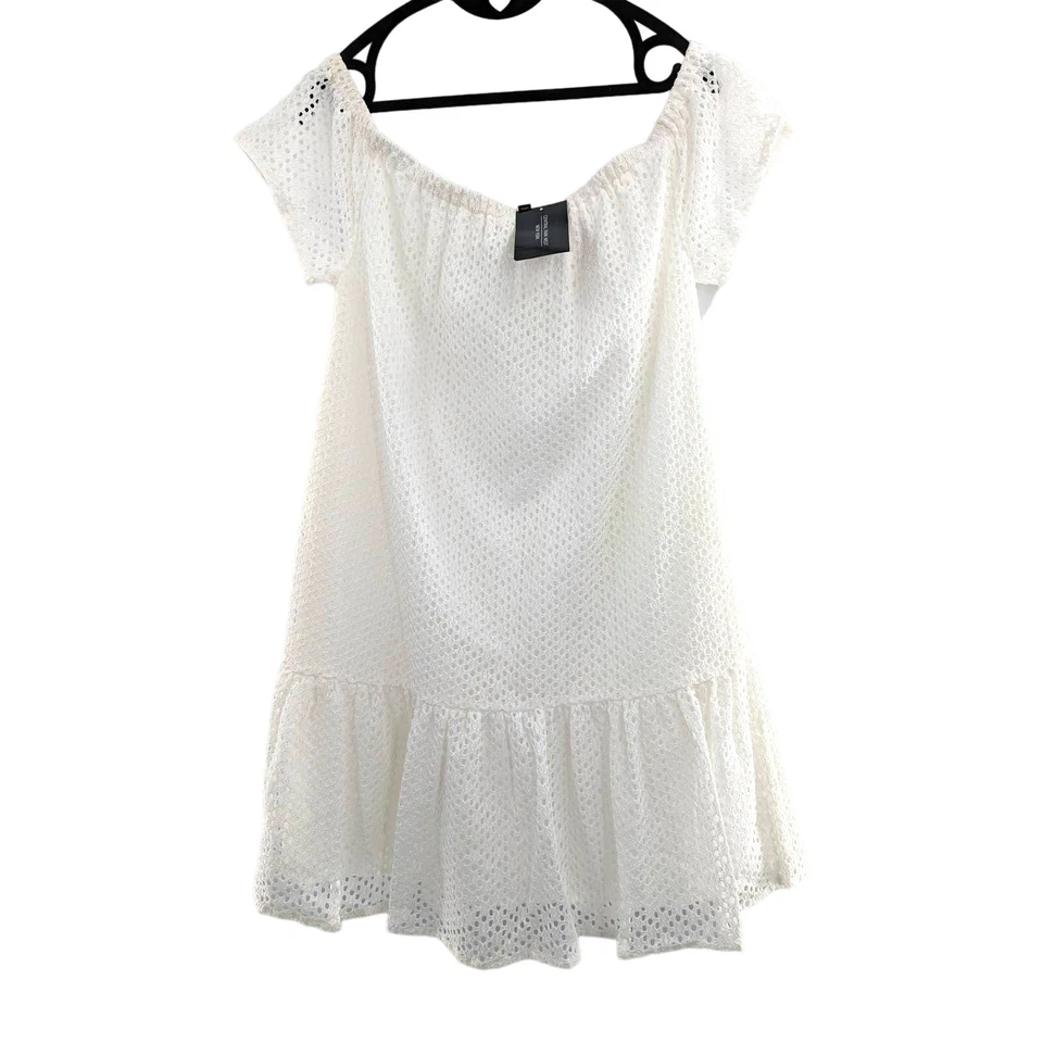 Белое платье с петлями через плечо от Central Park West размер большой - Изображение 2 из 4