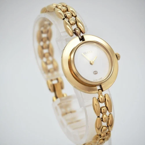 421 Gucci Watch Change Bezel Set Of 5 Colors For Women Gold - Picture 8 of 10