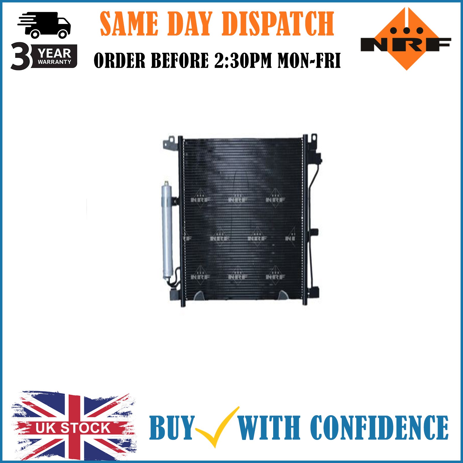 NRF Air Con Condenser 350226 AC Conditioning 921001FE0B 92100BA62A Quality New - Image 16