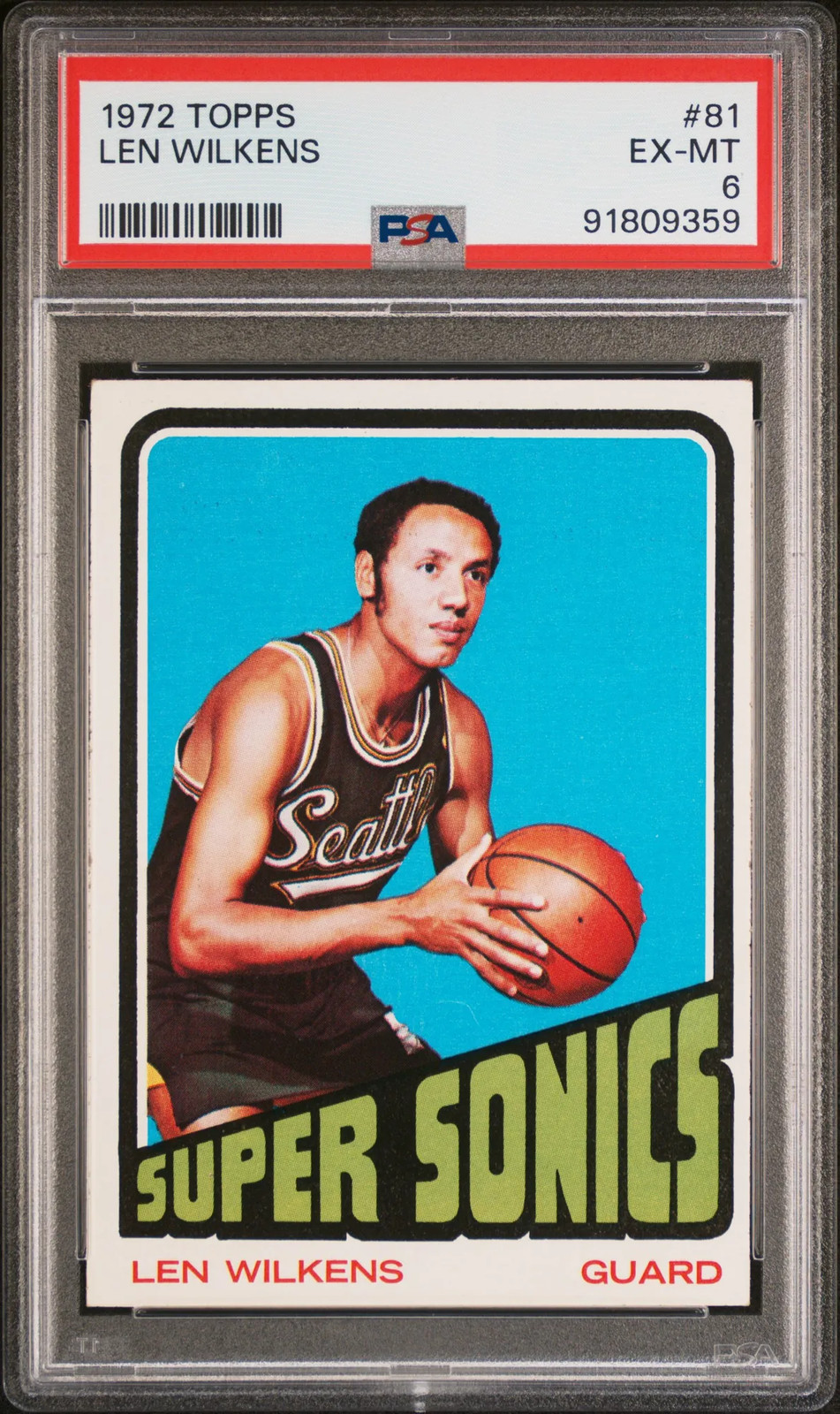 1972 Topps Len Wilkens #81 PSA 6