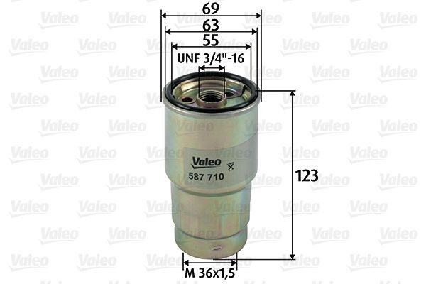 Valeo Kraftstofffilter 587710 FüR Mazda Passend FüR Subaru Toyota-image