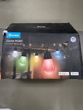 Govee Smart Outdoor String Lights H7021, RGBIC Warm White 96ft 2 Ropes of 48 20