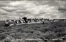Toonerville Trolley ~ Tahquamenon Boat Trip~Newberry Michigan ~ RPPC real photo