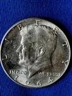 1964 Kennedy 90% Silver 50C Circulated Half Dollar Coin US (KM# 202) 209