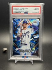 2025 Topps Chrome Sapphire Selections #SS-6 Bobby Witt Jr PSA 10 current Pop 3