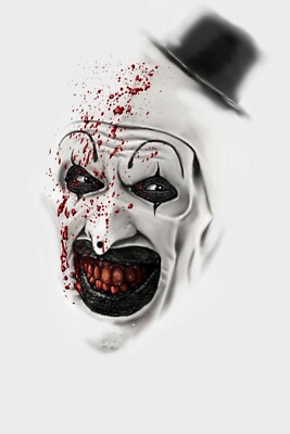 2018 Terrifier Movie Poster 11X17 Art The Clown Halloween Killer Clown    