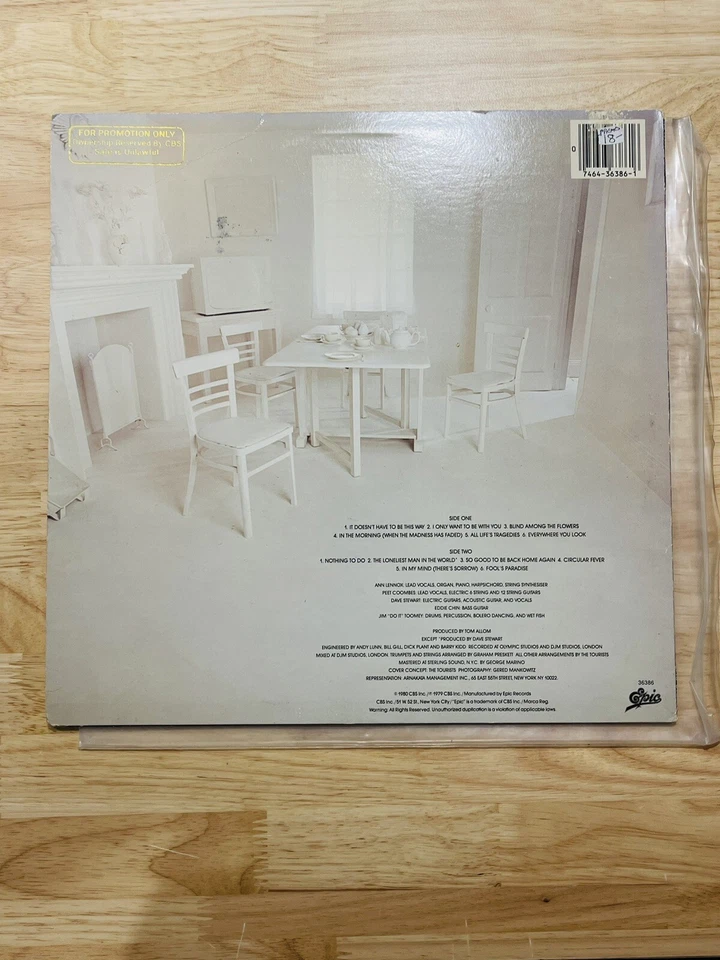 The Tourists Reality Effect Vinyl Promo VG+ JE 36386 - Image 2 of 4