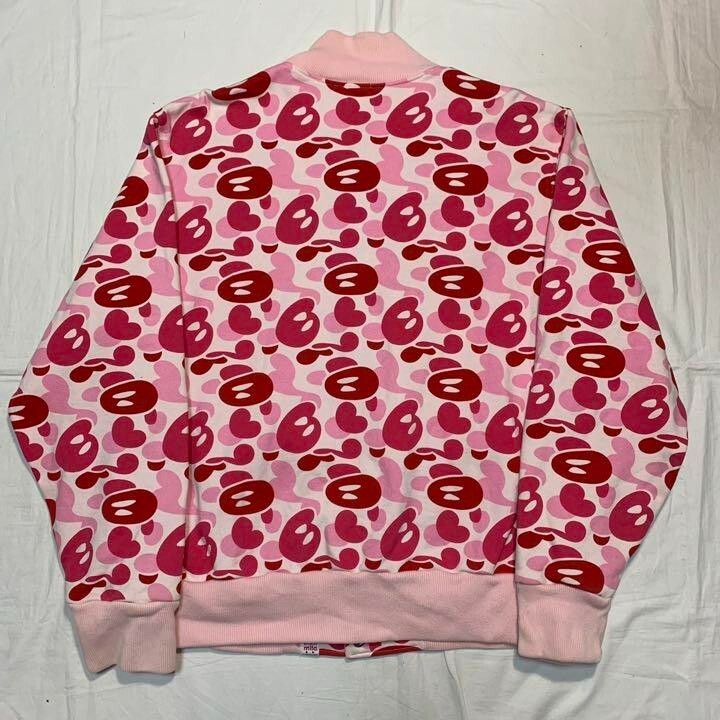 A BATHING APE Vintage Baby Milo Heart Design Zip Hoodie Parker