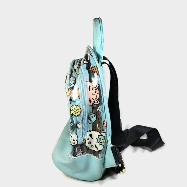 Betsey Johnson Clear Small Backpack Snacks Donuts Ice Cream  display picture 3