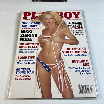 Playboy Magazine July 2003 Nikki Ziering Marketa Janska Linda O'Neil Cherie Gage