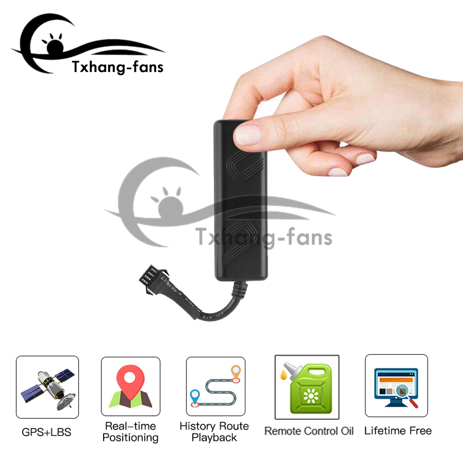 Tk205 GPS Tracker Mini Device Car Motorcycle GSM Locator Real Time