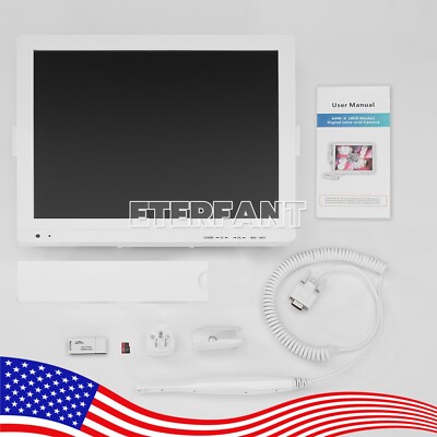 5MP Dental Intra Oral Camera 6 LED High-definition macro lens +17inch LCD screen