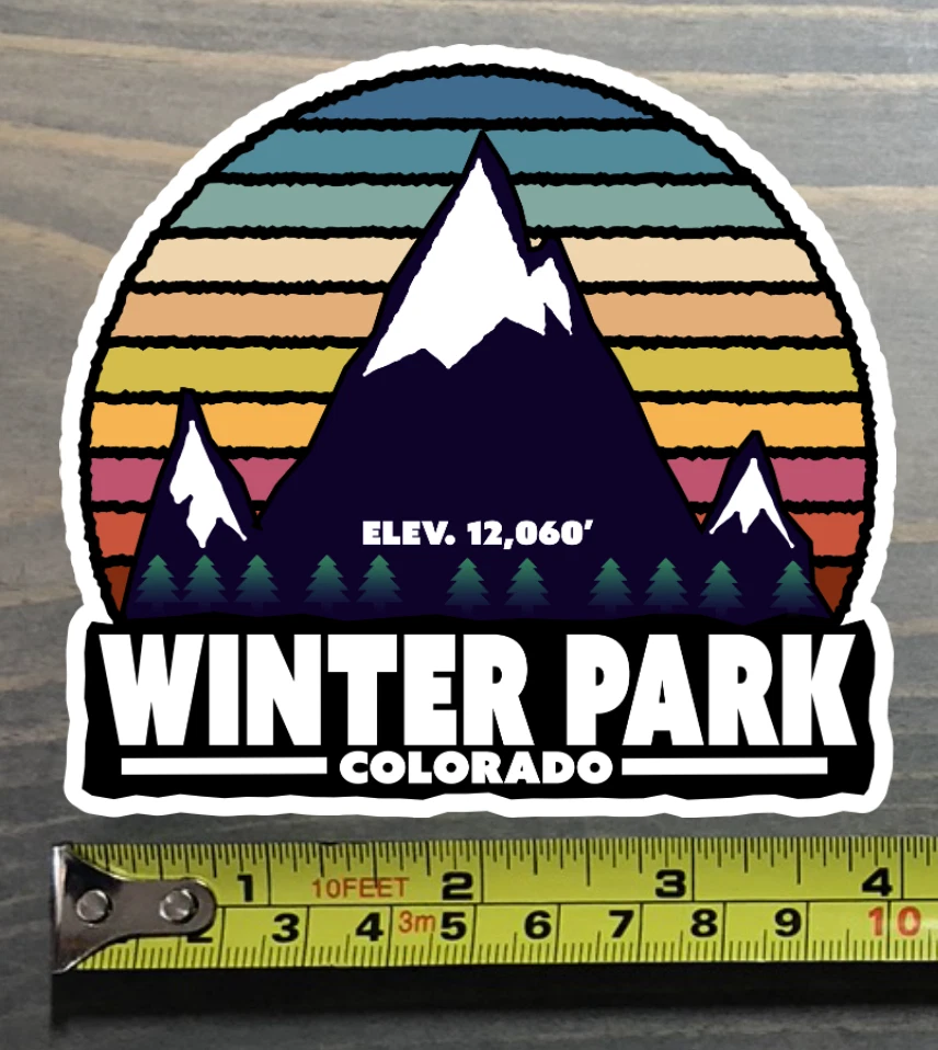 Winter Park Sticker Decal Colorado Ski Snowboard Mountain Steamboat Springs