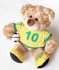 TEDDY BEAR SOCCER PLAYER with BALL PLUSH SOFT TOY