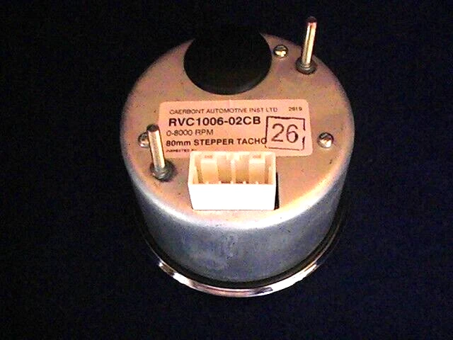 CLASSIC MINI SMITHS 80mm TACHOMETER GAUGE 12V 0-8000rpm MAGNOLIA FACED - Image 3 of 4