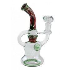 Pipa in vetro - Black Life Verde altezza 21cm