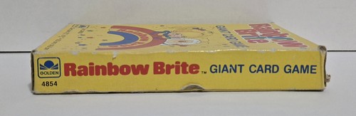 Vintage Golden 1983 Rainbow Brite Giant Card Game Deck w/ Box - Picture 6 of 6