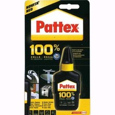 Adesivo Universale Pattex 100% Colla 50 Gr per tuttti i materiali conf. 12 pz