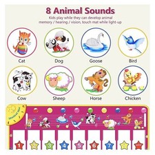 Musical Keyboard Piano Mat Playmat 39.5" Electronic Music Toddler
