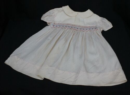 Vtg Trevessa Dress Clothing Infant Baby Smocking … - image 1