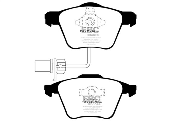 EBC Brakes DP31495C Redstuff Keramik BremsbeläGe Geringer Staub-image