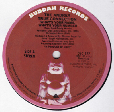 The Andrea True Connection* - What's Your Name, What's Your Number / Fill Me Up