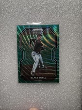 2021 Panini Prizm Blake Snell Green Wave Prizm #37 San Diego Padres