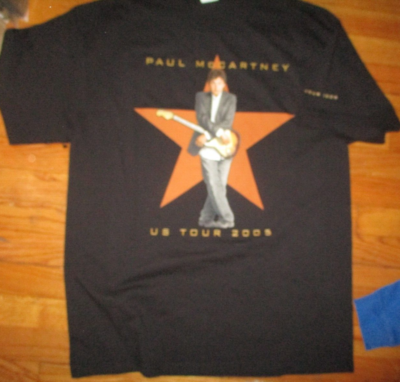 Paul McCartney US TOUR 2005 ライブTシャツ Vintage 2005 Paul Mccartney US Concert Tour Band T-shirt / Band
