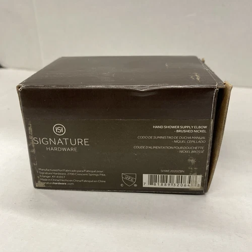 Signature Hardware SHWE2020ZBN Hand Shower Supply Elbow - Brushed Nickel - Picture 5 of 5